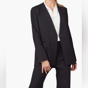 SPANX Women's Classic Collarless Oversized Ponte Knit Black Blazer XL